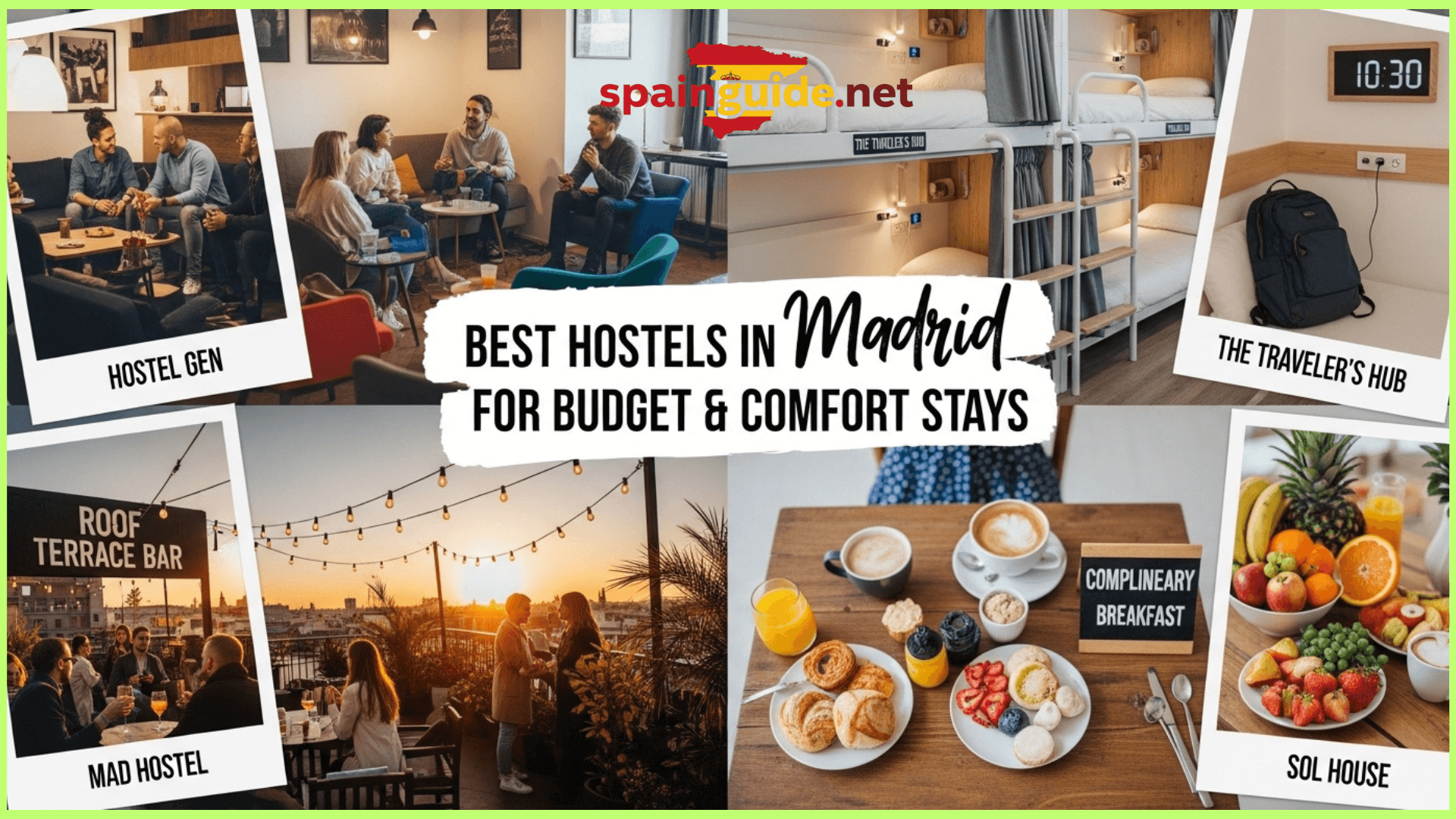 Discover the best hostels in Madrid